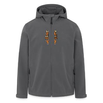 Ich bin nicht faul, ich delegiere horizontal - Recycelte Männer Softshell-Jacke von Stanley/Stella - Anthrazit - Vorne - AI Model Male 185 light (185cm)