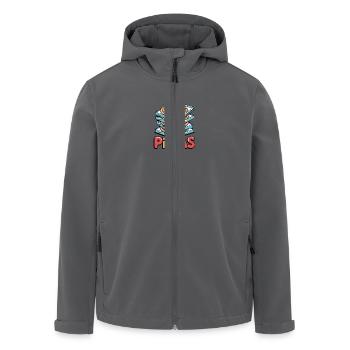 Pizzas by Ruehl - Recycelte Männer Softshell-Jacke von Stanley/Stella - Anthrazit - Vorne - AI Model Male 185 light (185cm)
