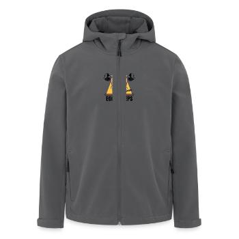Eggs & Reps - Recycelte Männer Softshell-Jacke von Stanley/Stella - Anthrazit - Vorne - AI Model Male 185 light (185cm)