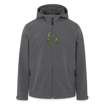 Süßer Frosch - Recycelte Männer Softshell-Jacke von Stanley/Stella - Anthrazit - Vorne - AI Model Male 185 light (185cm)