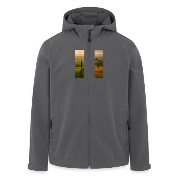 Schöne Landschaft - Recycelte Männer Softshell-Jacke von Stanley/Stella - Anthrazit - Vorne - AI Model Male 185 light (185cm)