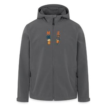 MALLE 2025 – Party, Bier & Sonne auf Mallorca - Recycelte Männer Softshell-Jacke von Stanley/Stella - Anthrazit - Vorne - AI Model Male 185 light (185cm)