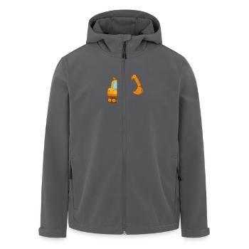 Bagger - Recycelte Männer Softshell-Jacke von Stanley/Stella - Anthrazit - Vorne - AI Model Male 185 light (185cm)