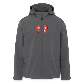 BESTER PAPA - Recycelte Männer Softshell-Jacke von Stanley/Stella - Anthrazit - Vorne - AI Model Male 185 light (185cm)