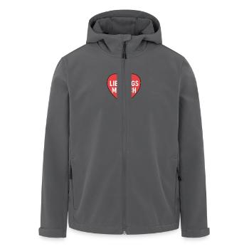 Lieblings Mensch - Recycelte Männer Softshell-Jacke von Stanley/Stella - Anthrazit - Vorne - AI Model Male 185 light (185cm)