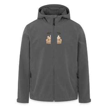 Geister - Recycelte Männer Softshell-Jacke von Stanley/Stella - Anthrazit - Vorne - AI Model Male 185 light (185cm)