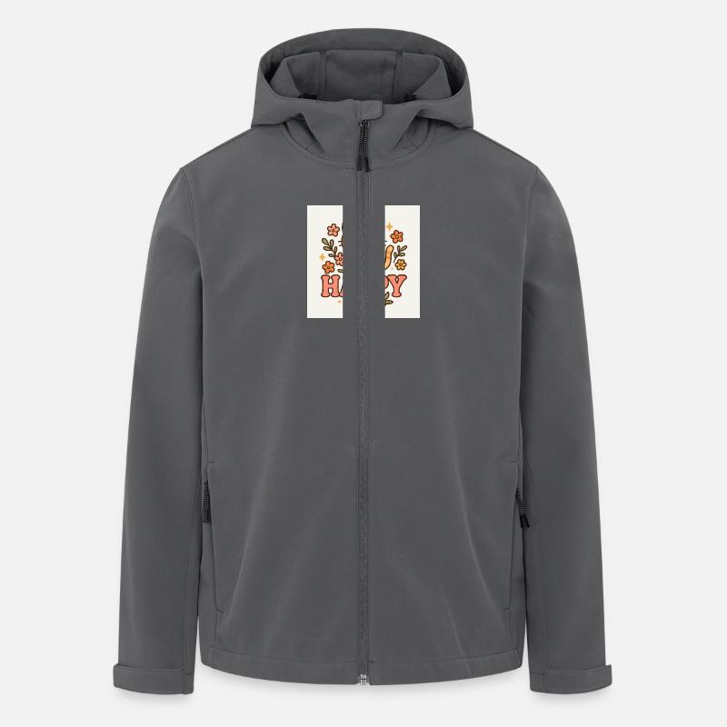 Happy Kitty - Recycelte Männer Softshell-Jacke von Stanley/Stella - Anthrazit