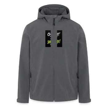 Checkst du? Ich checke! – Streetwear Graffiti - Recycelte Männer Softshell-Jacke von Stanley/Stella - Anthrazit - Vorne - AI Model Male 185 light (185cm)