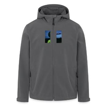OVNI Attirant l’Œil Extraterrestre Vert - Veste softshell homme en polyester recyclé Stanley/Stella - charbon - Devant - AI Model Male 185 light (185cm)