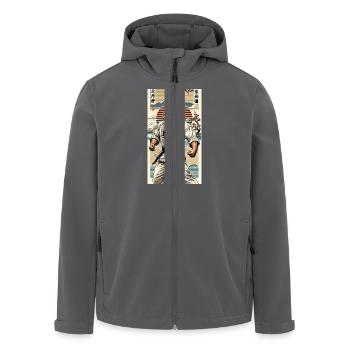 Karate MEISTER - Recycelte Männer Softshell-Jacke von Stanley/Stella - Anthrazit - Vorne - AI Model Male 185 light (185cm)
