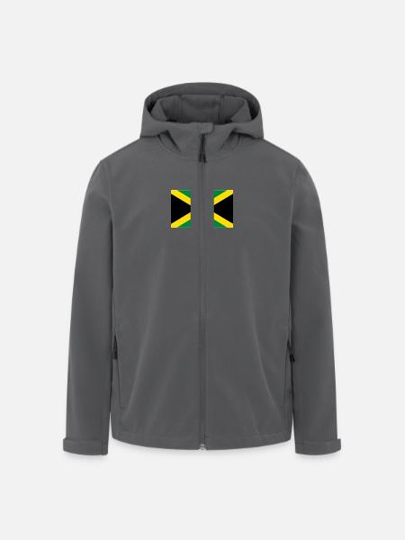 jamaica flag - Recycelte Männer Softshell-Jacke von Stanley/Stella - Anthrazit