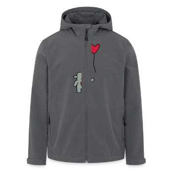 liebes monster mit ballon - Recycelte Männer Softshell-Jacke von Stanley/Stella - Anthrazit - Vorne - AI Model Male 185 light (185cm)