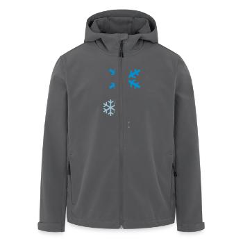 snowflakes - Recycelte Männer Softshell-Jacke von Stanley/Stella - Anthrazit - Vorne - AI Model Male 185 light (185cm)