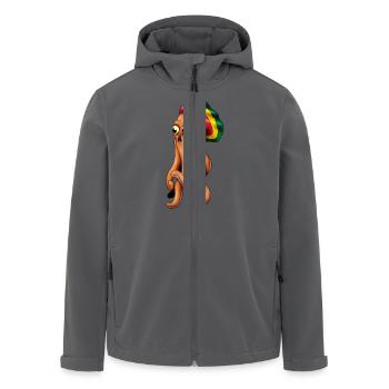 rasta krake - Recycelte Männer Softshell-Jacke von Stanley/Stella - Anthrazit - Vorne - AI Model Male 185 light (185cm)