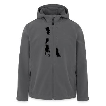 Border Collie - Recycelte Männer Softshell-Jacke von Stanley/Stella - Anthrazit - Vorne - AI Model Male 185 light (185cm)