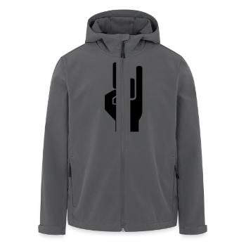 Rock and roll hand de - Recycelte Männer Softshell-Jacke von Stanley/Stella - Anthrazit - Vorne - AI Model Male 185 light (185cm)