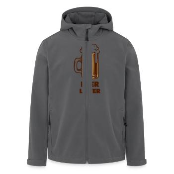 beer lover - Recycelte Männer Softshell-Jacke von Stanley/Stella - Anthrazit - Vorne - AI Model Male 185 light (185cm)
