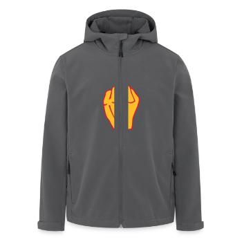 Fick Mittelfinger Beleidigung Provokation - Recycelte Männer Softshell-Jacke von Stanley/Stella - Anthrazit - Vorne - AI Model Male 185 light (185cm)