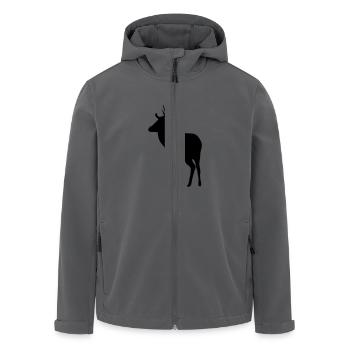 Hirsch - Recycelte Männer Softshell-Jacke von Stanley/Stella - Anthrazit - Vorne - AI Model Male 185 light (185cm)