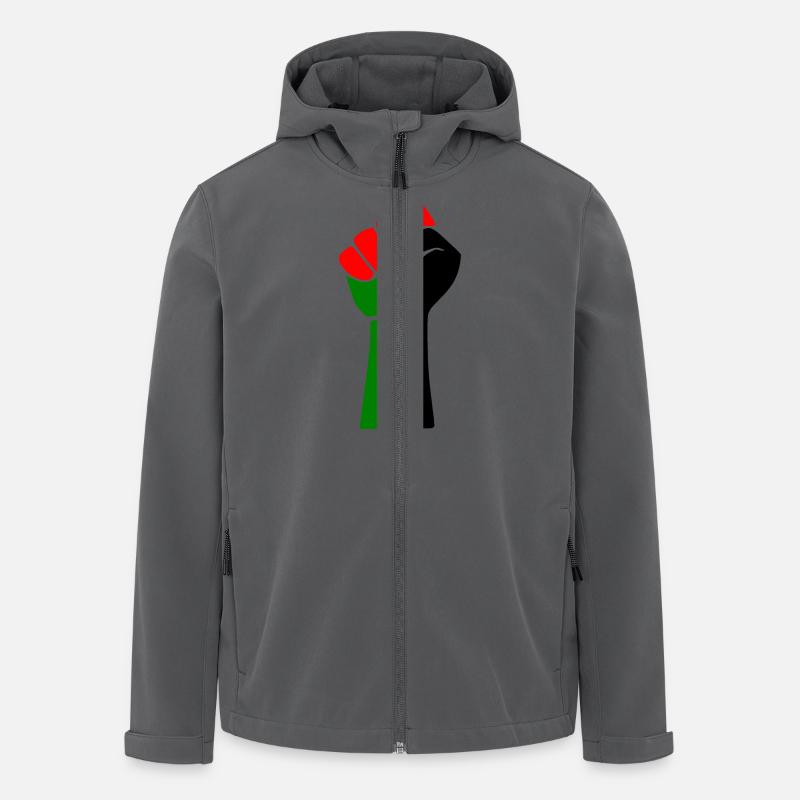 Free palestine - Recycelte Männer Softshell-Jacke von Stanley/Stella - Anthrazit