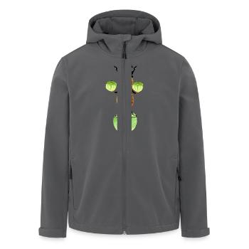 Erdnuss Kohl Gemüse König Kohlkopf witzig - Recycelte Männer Softshell-Jacke von Stanley/Stella - Anthrazit - Vorne - AI Model Male 185 light (185cm)