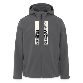 Temple - Recycelte Männer Softshell-Jacke von Stanley/Stella - Anthrazit - Vorne - AI Model Male 185 light (185cm)