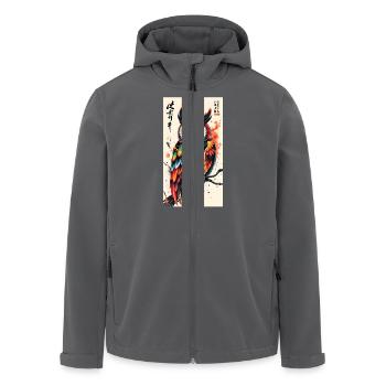 Owl - Recycelte Männer Softshell-Jacke von Stanley/Stella - Anthrazit - Vorne - AI Model Male 185 light (185cm)