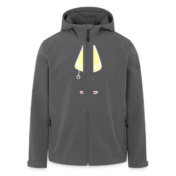 Lampe 70er Jahre - Recycelte Männer Softshell-Jacke von Stanley/Stella - Anthrazit - Vorne - AI Model Male 185 light (185cm)