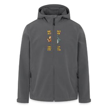 Zeit heilt wunden Hai - Recycelte Männer Softshell-Jacke von Stanley/Stella - Anthrazit - Vorne - AI Model Male 185 light (185cm)
