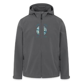 Nordseetherapie - Watt hilft immer - Recycelte Männer Softshell-Jacke von Stanley/Stella - Anthrazit - Vorne - AI Model Male 185 light (185cm)