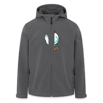 Hühnerhof - Recycelte Männer Softshell-Jacke von Stanley/Stella - Anthrazit - Vorne - AI Model Male 185 light (185cm)