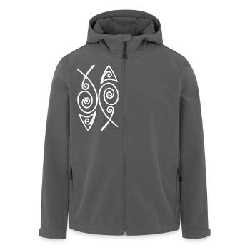 Zwei Fische - Recycelte Männer Softshell-Jacke von Stanley/Stella - Anthrazit - Vorne - AI Model Male 185 light (185cm)