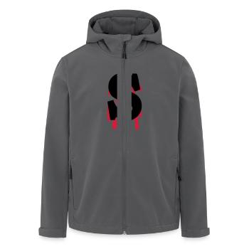 Dollar am Ende - Recycelte Männer Softshell-Jacke von Stanley/Stella - Anthrazit - Vorne - AI Model Male 185 light (185cm)
