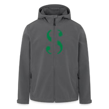 Dollar Zeichen - Recycelte Männer Softshell-Jacke von Stanley/Stella - Anthrazit - Vorne - AI Model Male 185 light (185cm)