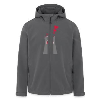 Nuclear Power Love - Recycelte Männer Softshell-Jacke von Stanley/Stella - Anthrazit - Vorne - AI Model Male 185 light (185cm)