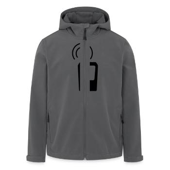 Geocaching GPS Tracker - Recycelte Männer Softshell-Jacke von Stanley/Stella - Anthrazit - Vorne - AI Model Male 185 light (185cm)