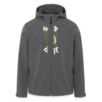 Avocado - Hard Core - Metal - Rock - Lustig -Humor - Recycelte Männer Softshell-Jacke von Stanley/Stella - Anthrazit - Vorne - AI Model Male 185 light (185cm)