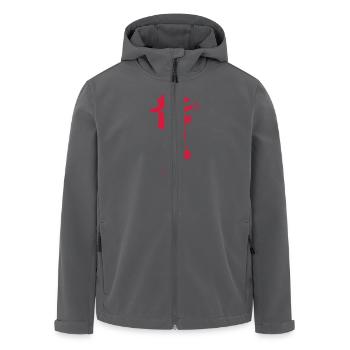 samurai - Recycelte Männer Softshell-Jacke von Stanley/Stella - Anthrazit - Vorne - AI Model Male 185 light (185cm)