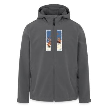Prüfung des Schicksals - Recycelte Männer Softshell-Jacke von Stanley/Stella - Anthrazit - Vorne - AI Model Male 185 light (185cm)