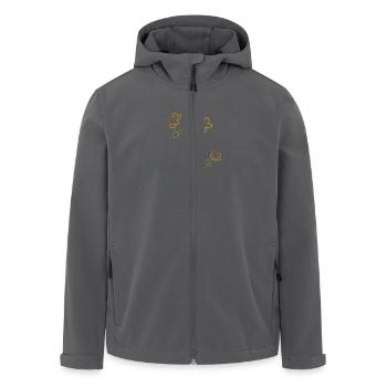 Leas Flowers - Recycelte Männer Softshell-Jacke von Stanley/Stella - Anthrazit - Vorne - AI Model Male 185 light (185cm)