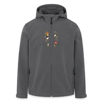 Einhorn - Recycelte Männer Softshell-Jacke von Stanley/Stella - Anthrazit - Vorne - AI Model Male 185 light (185cm)