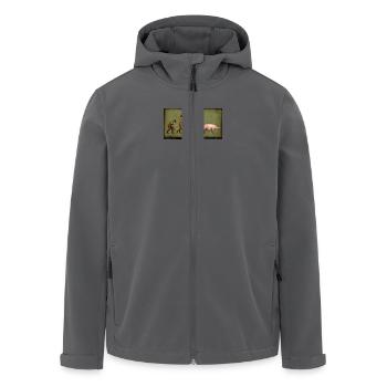 Evolution - Recycelte Männer Softshell-Jacke von Stanley/Stella - Anthrazit - Vorne - AI Model Male 185 light (185cm)