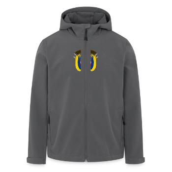 Nationalwappen von Kolumbien - Recycelte Männer Softshell-Jacke von Stanley/Stella - Anthrazit - Vorne - AI Model Male 185 light (185cm)