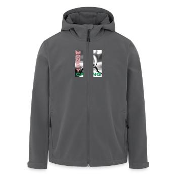 Monkey Calling - Recycelte Männer Softshell-Jacke von Stanley/Stella - Anthrazit - Vorne - AI Model Male 185 light (185cm)