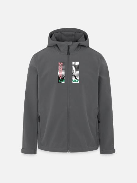 Monkey Calling - Recycelte Männer Softshell-Jacke von Stanley/Stella - Anthrazit