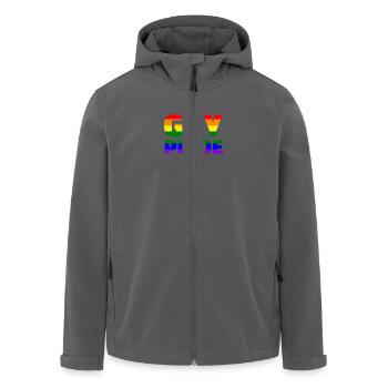 Schwul - Recycelte Männer Softshell-Jacke von Stanley/Stella - Anthrazit - Vorne - AI Model Male 185 light (185cm)