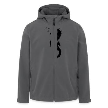 seepferdchen - Recycelte Männer Softshell-Jacke von Stanley/Stella - Anthrazit - Vorne - AI Model Male 185 light (185cm)