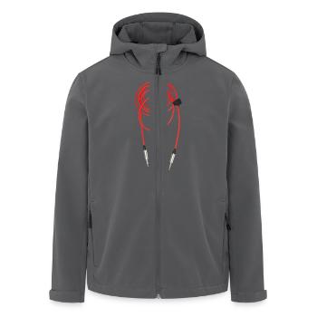 Red Cable - Recycelte Männer Softshell-Jacke von Stanley/Stella - Anthrazit - Vorne - AI Model Male 185 light (185cm)