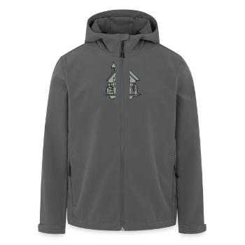 Kuckucksuhr 2 - Recycelte Männer Softshell-Jacke von Stanley/Stella - Anthrazit - Vorne - AI Model Male 185 light (185cm)