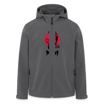 Koi - Recycelte Männer Softshell-Jacke von Stanley/Stella - Anthrazit - Vorne - AI Model Male 185 light (185cm)